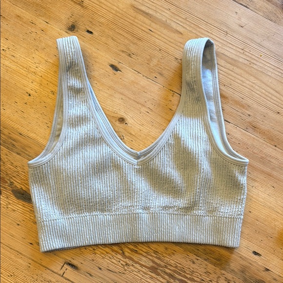 Aerie Black and Gray Ribbed Bralette Set - Picture 3 of 7